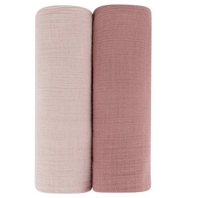 Ely's & Co. Cotton Muslin Swaddle Blanket 2 Pack 12 Ely's & Co. Cotton Muslin Swaddle Blanket 2 Pack - Image 12