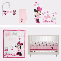 Disney Baby Lambs & Ivy Minnie Mouse Love Fitted Crib Sheet -Roommates Nursery Outlet Store GUEST 3ffab61f e1d7 4837 bcef 13ea14a98af5