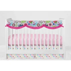Bacati - Botanical Floral Birds Pink Multicolor 10 Pc Crib Bedding Set With Long Rail Guard Cover 15 Bacati - Botanical Floral Birds Pink Multicolor 10 Pc Crib Bedding Set With Long Rail Guard Cover -Roommates Nursery Outlet Store GUEST 407cbe4f 67f0 42b1 be4d 7275c9ecdd81