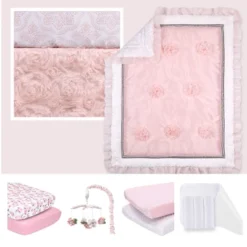 The Peanutshell Arianna Crib Bedding Set, Pink Floral, 4pc To 12 Pc, For Girls 21 The Peanutshell Arianna Crib Bedding Set, Pink Floral, 4pc To 12 Pc, For Girls -Roommates Nursery Outlet Store GUEST 422c9452 c0f2 444f a96a 2ae5428f04b5