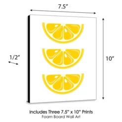 Big Dot Of Happiness So Fresh - Lemon - Citrus Lemonade Kitchen Wall Art, Nursery Decor And Restaurant Decorations - 7.5 X 10 Inches - Set Of 3 Prints -Roommates Nursery Outlet Store GUEST 434a4e4a 60fc 49a8 8268 fb2bd9b969c7