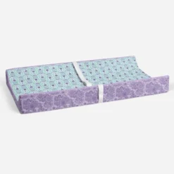 Bacati - Isabella Paisley Aqua/Lilac/Purple Floret Changing Pad Cover -Roommates Nursery Outlet Store GUEST 4450b143 8978 4a0c abe9 c0a178265e9b