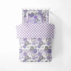 Bacati - Watercolor Floral Purple Gray 3 Pc Toddler Bed Sheet Set -Roommates Nursery Outlet Store GUEST 4479d7e5 f9b0 4fdf 81d6 e8f9d3c3ac19