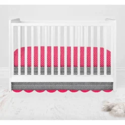 Bacati - Owls In The Woods Pink Fuchsia Gray 4 Pc Baby Girl Crib Bedding Set With Diaper Caddy -Roommates Nursery Outlet Store GUEST 45fafdd2 52ee 41d3 8b2f cba770b36f54