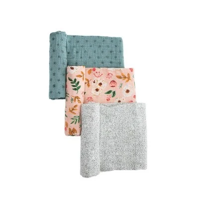 Little Unicorn Cotton Muslin Swaddle Blanket - 3pk 16 Little Unicorn Cotton Muslin Swaddle Blanket - 3pk - Image 16