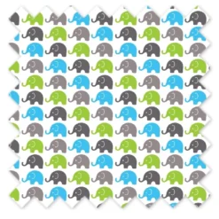 Bacati - Elephants Aqua/Lime/Grey Curtain Panel -Roommates Nursery Outlet Store GUEST 48b2957f 02ec 4314 be8f dabe9a592f0d