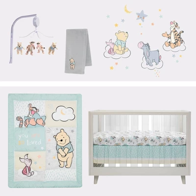 Lambs & Ivy Winnie The Pooh Hugs Fitted Crib Sheet 3 Lambs & Ivy Winnie The Pooh Hugs Fitted Crib Sheet - Image 3