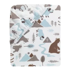 Lambs & Ivy Big Sky Blue/Brown Woodland Animals 4-Piece Baby Crib Bedding Set -Roommates Nursery Outlet Store GUEST 4a977a18 aed9 4ac9 9fa8 eb09dcef6db5