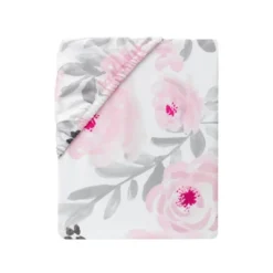 Bedtime Originals Blossom Fitted Mini Crib Sheet - Pink, Gray, White, Floral 6 Bedtime Originals Blossom Fitted Mini Crib Sheet - Pink, Gray, White, Floral -Roommates Nursery Outlet Store GUEST 4c098049 1b5c 4505 9007 00a84093bef5