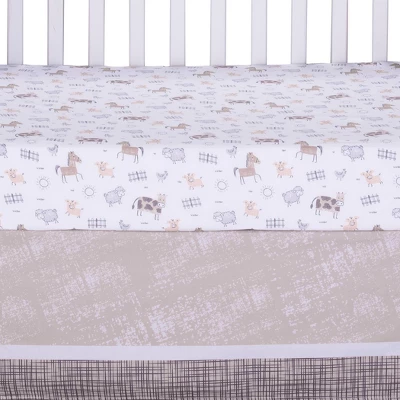 Sammy & Lou Crib Bedding Sets - Cottage Farm - 4pc 3 Sammy & Lou Crib Bedding Sets - Cottage Farm - 4pc - Image 3