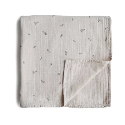 Mushie Muslin Swaddle Blanket Organic Cotton 10 Mushie Muslin Swaddle Blanket Organic Cotton - Image 10