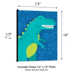 Big Dot Of Happiness Roar Dinosaur - Dino Mite T-Rex Nursery Wall Art And Kids Room Decorations - Gift Ideas - 7.5 X 10 Inches - Set Of 3 Prints -Roommates Nursery Outlet Store GUEST 4f3f1710 9751 4c5e be78 d7400349ba5b