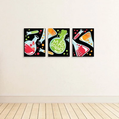 Big Dot Of Happiness Scientist Lab - Baby Boy Nursery Wall Art And Mad Science Kids Room Decor - 7.5 X 10 Inches - Set Of 3 Prints 1 Big Dot Of Happiness Scientist Lab - Baby Boy Nursery Wall Art And Mad Science Kids Room Decor - 7.5 X 10 Inches - Set Of 3 Prints