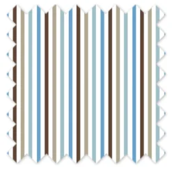 Bacati - Pin Stripes Printed Aqua Teal Beige Chocolate 100 Percent Cotton Universal Baby US Standard Crib Or Toddler Bed Fitted Sheet -Roommates Nursery Outlet Store GUEST 51acf41b 0397 4c19 a453 8bbdc3d31eb3