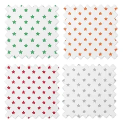 Bacati - Stars Neutral Swaddling Muslin Blankets Of 4 (Green,Orange,Red,Gray) 7 Bacati - Stars Neutral Swaddling Muslin Blankets Of 4 (Green,Orange,Red,Gray) -Roommates Nursery Outlet Store GUEST 5388a104 fcbe 4ae7 b32b dfeb9b448e45