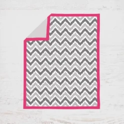 Bacati - Ikat Dots Leopard Pink Grey Girls 10 Pc Crib Set With 2 Crib Fitted Sheets 4 Muslin Swaddling Blankets -Roommates Nursery Outlet Store GUEST 54e290e8 cc45 4a83 9d96 d06b88c28eb4 1