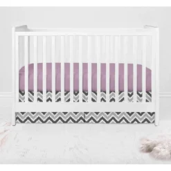Bacati - Ikat Dots Leopard Purple Grey Girls 10 Pc Crib Set With 2 Crib Fitted Sheets 4 Muslin Swaddling Blankets -Roommates Nursery Outlet Store GUEST 55f70b9d 46e2 40dc 8a12 c8a8ea834203