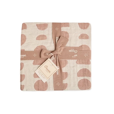 Crane Baby Cotton Muslin Jacquard Baby Reversible Blanket 2 Crane Baby Cotton Muslin Jacquard Baby Reversible Blanket - Image 2