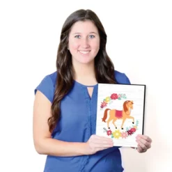 Big Dot Of Happiness Run Wild Horses - Floral Pony Nursery Wall Art And Kids Room Decor - 7.5 X 10 Inches - Set Of 3 Prints -Roommates Nursery Outlet Store GUEST 56694bc7 db73 4b1d 8697 4ebd50a527e5