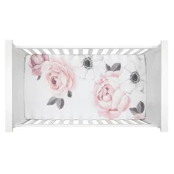 Lambs & Ivy Floral Garden Watercolor/Pink Linen 5-Piece Baby Crib Bedding Set 11 Lambs & Ivy Floral Garden Watercolor/Pink Linen 5-Piece Baby Crib Bedding Set -Roommates Nursery Outlet Store GUEST 56f82b35 8be5 4bd1 8351 e3e09012c474