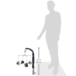 Bacati - Elephants Blue/Grey Musical Mobile