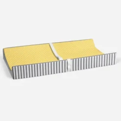 Bacati - Dots/Pin Stripes Yellow Pin Dots Changing Pad Cover -Roommates Nursery Outlet Store GUEST 584c817c f28d 43e4 a5e2 92b214bda345