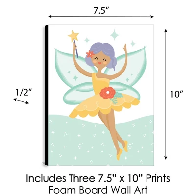Big Dot Of Happiness Let's Be Fairies - Fairy Garden Nursery Wall Art And Kids Room Decor - 7.5 X 10 Inches - Set Of 3 Prints 3 Big Dot Of Happiness Let's Be Fairies - Fairy Garden Nursery Wall Art And Kids Room Decor - 7.5 X 10 Inches - Set Of 3 Prints - Image 3