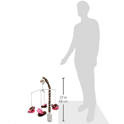 Bacati - Lady Bugs Pink/chocolate Musical Mobile 1 Bacati - Lady Bugs Pink/chocolate Musical Mobile