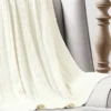 Lush Décor Cable Soft Knitted With Border Throw Baby Blanke