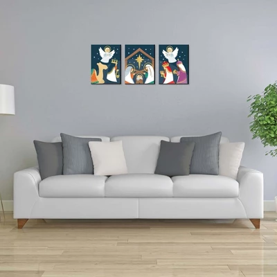 Big Dot Of Happiness Holy Nativity - Religious Nursery Wall Art And Manger Scene Christmas Room Decor - 7.5 X 10 Inches - Set Of 3 Prints 1 Big Dot Of Happiness Holy Nativity - Religious Nursery Wall Art And Manger Scene Christmas Room Decor - 7.5 X 10 Inches - Set Of 3 Prints