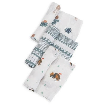 Little Unicorn Cotton Muslin Swaddle Blanket - 3pk 18 Little Unicorn Cotton Muslin Swaddle Blanket - 3pk - Image 18
