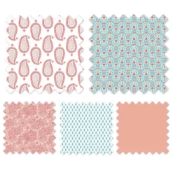 Bacati - Sophia Paisley Aqua Coral 3 Pc Toddler Bedding Sheet Set -Roommates Nursery Outlet Store GUEST 5e2f685f 7de9 4090 88ff 5f0c4b207fc1 1