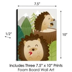 Big Dot Of Happiness Forest Hedgehogs - Woodland Nursery Wall Art And Kids Room Decor - 7.5 X 10 Inches - Set Of 3 Prints -Roommates Nursery Outlet Store GUEST 5feeb6cf f06f 4e8a 9726 43be2b37b11a