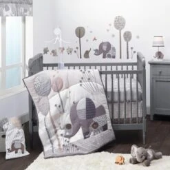 Bedtime Originals Elephant Love Musical Baby Crib Mobile Soother Toy - Gray -Roommates Nursery Outlet Store GUEST 6061f888 e43a 47c2 b7eb 6a840aa92b12