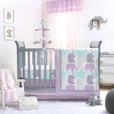 The Peanutshell Little Peanut Changing Pad Cover - Lilac 2 The Peanutshell Little Peanut Changing Pad Cover - Lilac - Image 2