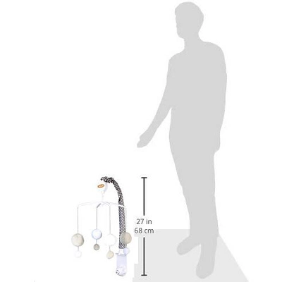 Bacati - MixNMatch Grey Musical Mobile 1 Bacati - MixNMatch Grey Musical Mobile