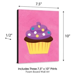 Big Dot Of Happiness Sweet Shoppe - Cupcake Nursery Wall Art, Donut Kids Room Decor & Bakery Kitchen Home Decor - 7.5 X 10 Inches - Set Of 3 Prints -Roommates Nursery Outlet Store GUEST 6363fc72 dc4e 4222 b9c7 710f7a9a2c9a