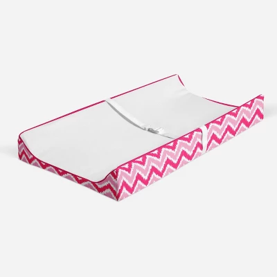 Bacati - MixNMatch Pink White Changing Pad Cover 1 Bacati - MixNMatch Pink White Changing Pad Cover