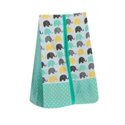 Bacati - Elephants Mint/Yellow/Gray 4 Pc Crib Bedding Set With Diaper Caddy -Roommates Nursery Outlet Store GUEST 638a38ca 8c04 47ea 98dd 276e6a8fb819