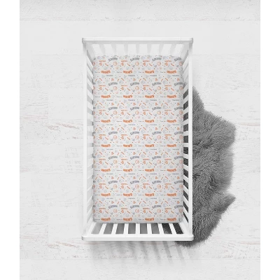 Bacati - Boys Basketball Muslin Orange Gray 10 Pc Crib Bedding Set With 4 Swaddling Blankets 3 Bacati - Boys Basketball Muslin Orange Gray 10 Pc Crib Bedding Set With 4 Swaddling Blankets - Image 3