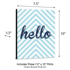 Big Dot Of Happiness Hello Little One - Blue And Silver - Baby Boy Nursery Wall Art & Kids Room Decor - Gift Ideas - 7.5 X 10 Inches - Set Of 3 Prints 7 Big Dot Of Happiness Hello Little One - Blue And Silver - Baby Boy Nursery Wall Art & Kids Room Decor - Gift Ideas - 7.5 X 10 Inches - Set Of 3 Prints -Roommates Nursery Outlet Store GUEST 64801b35 dd45 4315 8b3d 4fa59f4d6e6e