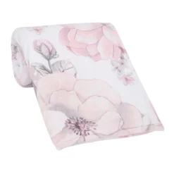 Lambs & Ivy Botanical Baby Watercolor Floral Pink Fleece Baby Blanket -Roommates Nursery Outlet Store GUEST 64df0196 0d16 45b5 95e1 68fbaad4b258