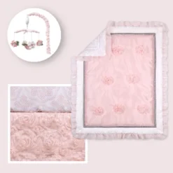 The Peanutshell Arianna Crib Bedding Set, Pink Floral, 4pc To 12 Pc, For Girls 15 The Peanutshell Arianna Crib Bedding Set, Pink Floral, 4pc To 12 Pc, For Girls -Roommates Nursery Outlet Store GUEST 656a9de5 c36c 42d5 924a 5c252f52a426