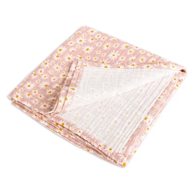 Babyletto Daisy Muslin Swaddle Blanket 2 Babyletto Daisy Muslin Swaddle Blanket - Image 2