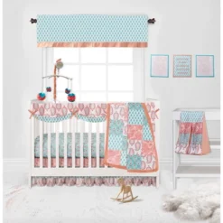 Bacati - Sophia Paisley Aqua/Coral Musical Mobile -Roommates Nursery Outlet Store GUEST 6791cd00 a551 42a2 97eb cf1b2741134f
