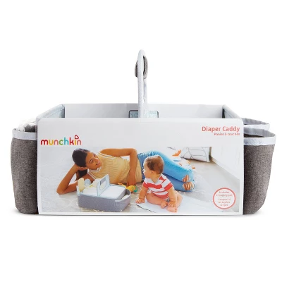 Munchkin Portable Diaper Caddy Organizer - Gray 4 Munchkin Portable Diaper Caddy Organizer - Gray - Image 4