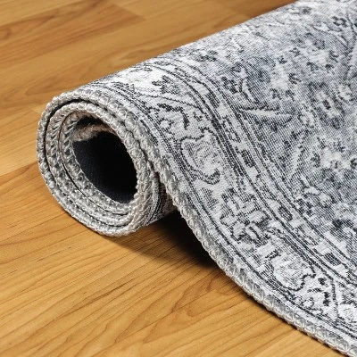 Boho Distressed Floral Indoor Area Rug Or Runner By Blue Nile Mills 4 Boho Distressed Floral Indoor Area Rug Or Runner By Blue Nile Mills - Image 4