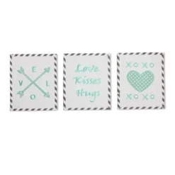 Bacati - Love Gray Mint 10 Pc Crib Bedding Set With 2 Crib Fitted Sheets -Roommates Nursery Outlet Store GUEST 6a41cb96 2fe4 4e81 8635 ee550abc7e28