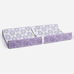Bacati - Isabella Paisley Aqua/Lilac/Purple Paisley Changing Pad Cover -Roommates Nursery Outlet Store GUEST 6be8e307 c3bf 4055 8a12 3d87b57827e4