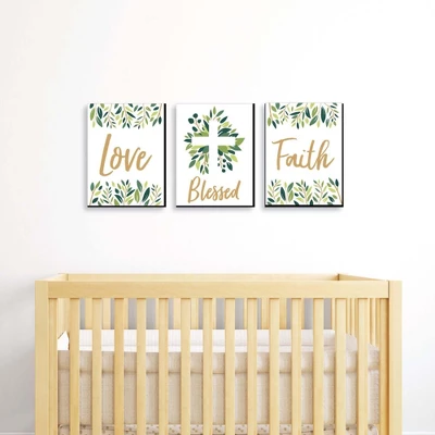 Big Dot Of Happiness Elegant Cross - Nursery Wall Art, Kids Room Decor And Home Decorations - Gift Ideas - 7.5 X 10 Inches - Set Of 3 Prints 1 Big Dot Of Happiness Elegant Cross - Nursery Wall Art, Kids Room Decor And Home Decorations - Gift Ideas - 7.5 X 10 Inches - Set Of 3 Prints